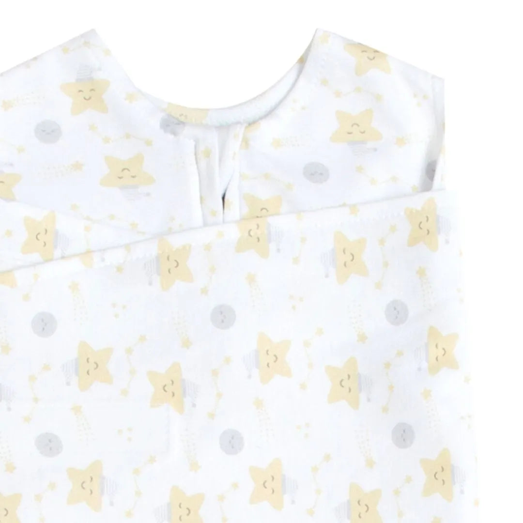 SACO DE DORMIR SWADDLE EM ALGODÃO EGÍPCIO - CASULO DE ANJO
