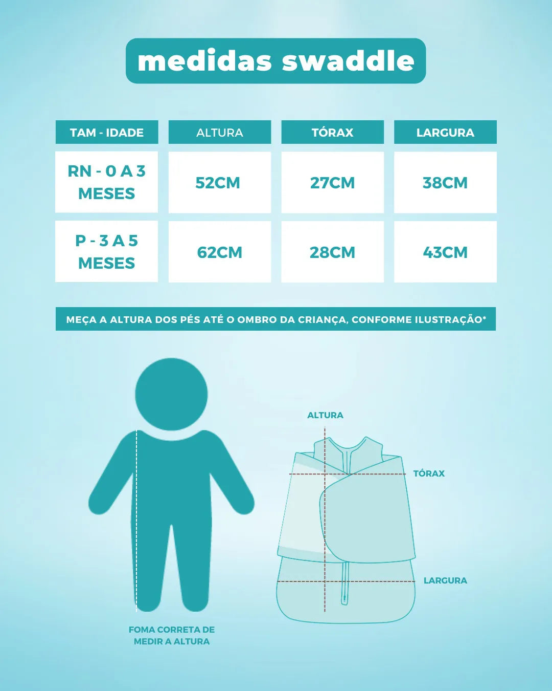 SACO DE DORMIR SWADDLE EM ALGODÃO EGÍPCIO - CASULO DE ANJO