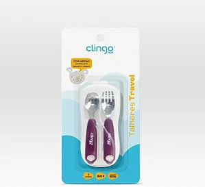 TALHERES METAL C/ ESTOJO COLORS - CLINGO