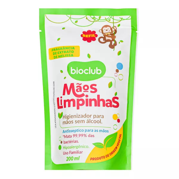 Saches Refil Mãos Limpinhas 200ml - Bioclub