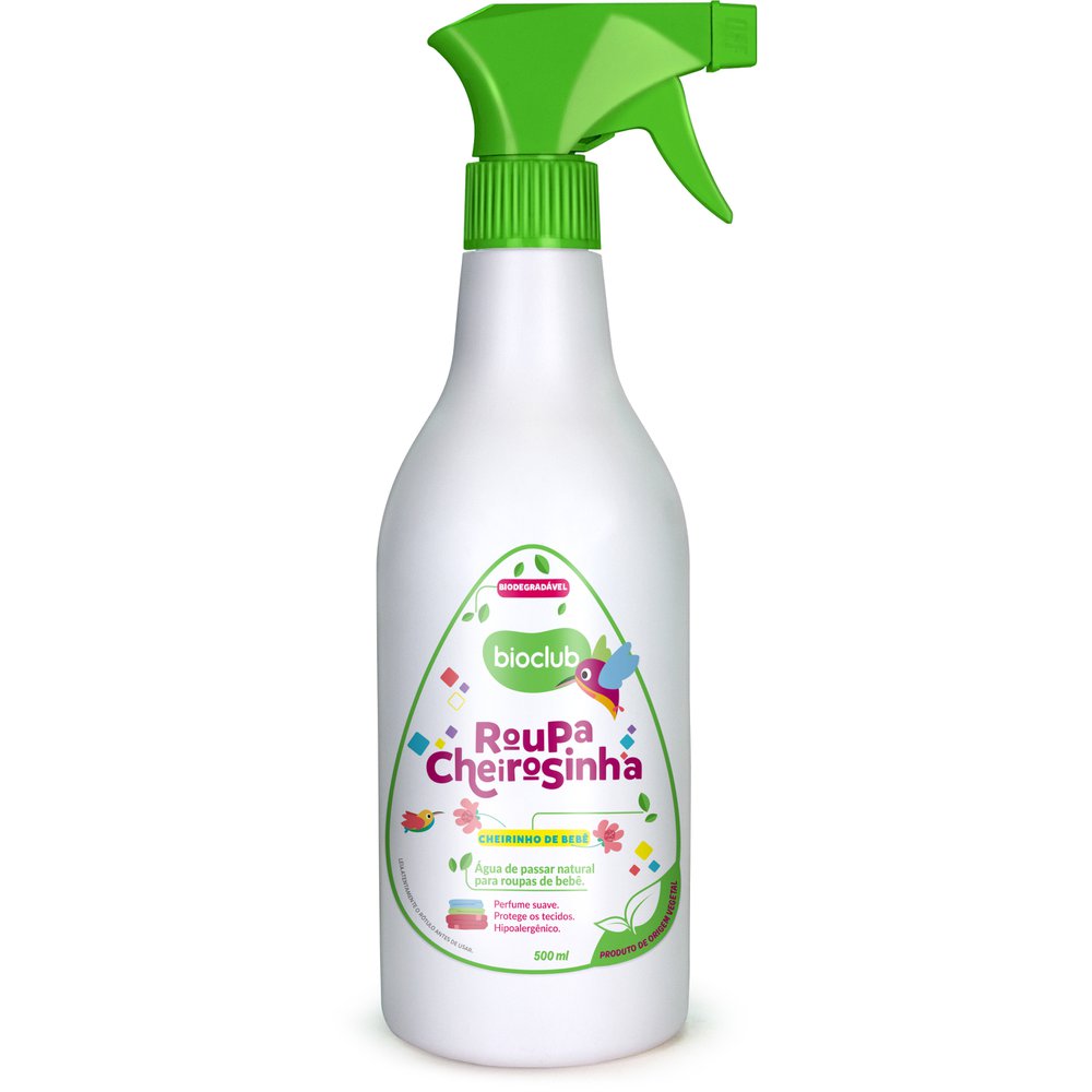 Água de passar perfumada - Cheiro de bebê 500ml - Bioclub