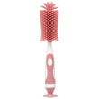 Escova para Mamadeira em Silicone Rosa - Buba