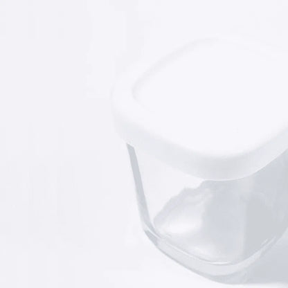 Kit 4 Potes De Vidro Para Armazenar Leite E Papinha 120ml Branco Petit Pia