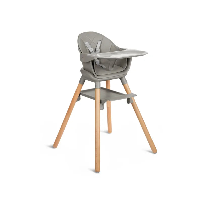 Cadeira Refeição 6 Em 1 Woody Grey - Kika Boo