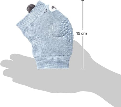 Joelheira Antiderrapante Urso Azul - Buba