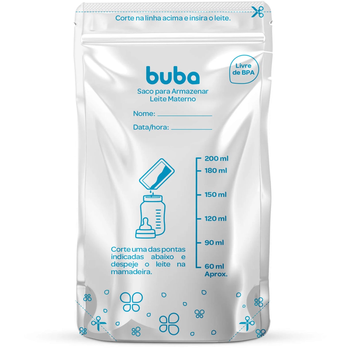 SACO PARA ARMAZENAR LEITE MATERNO - BUBA ZOO