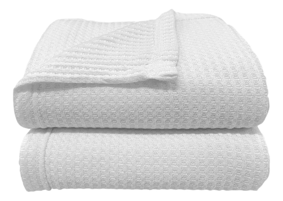 Manta Donna Termocelular Cubes Branca - Laço Bebê