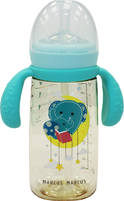 Copo De Transição C Bico E Canudo 300ml - Marcus & Marcus  - elefante ollie