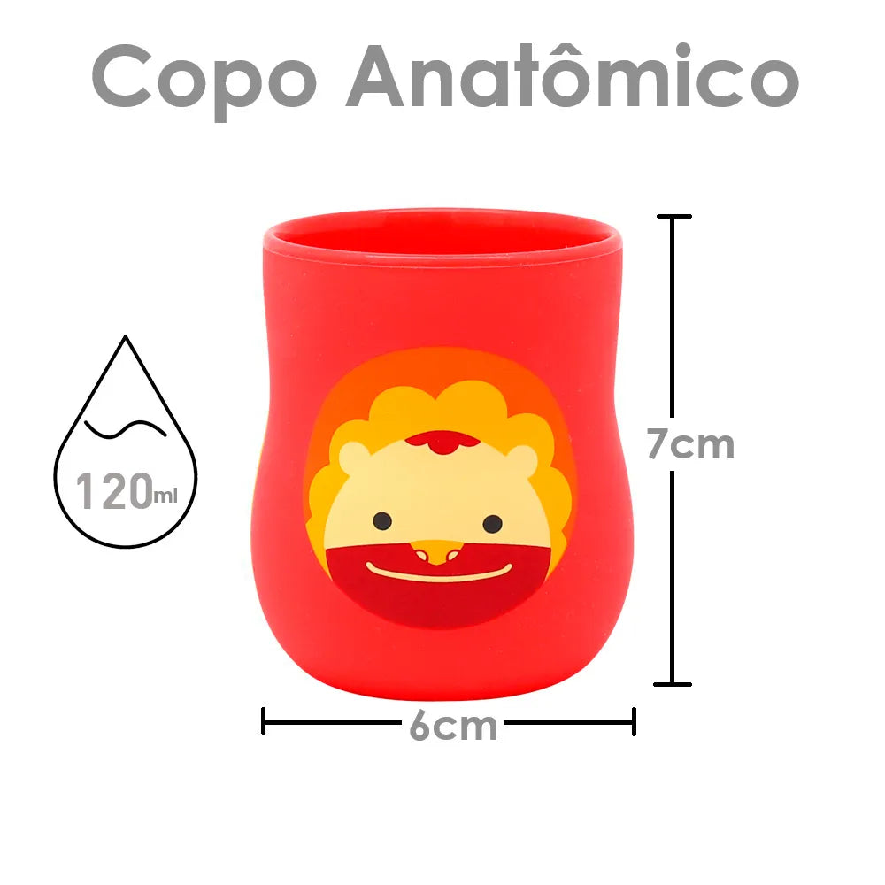 Copo Anatômico em Silicone 120ml Leão Marcus - Marcus e Marcus