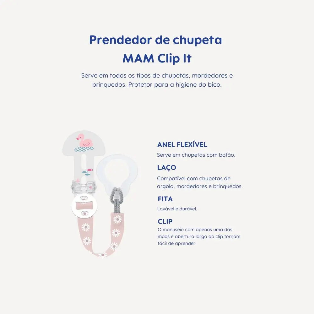 Prendedor Clip It! Rosa- Mam