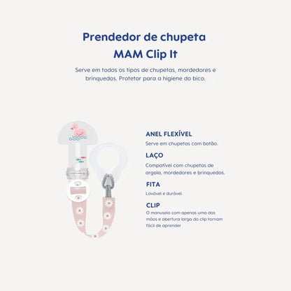 Prendedor Clip It! Rosa- Mam