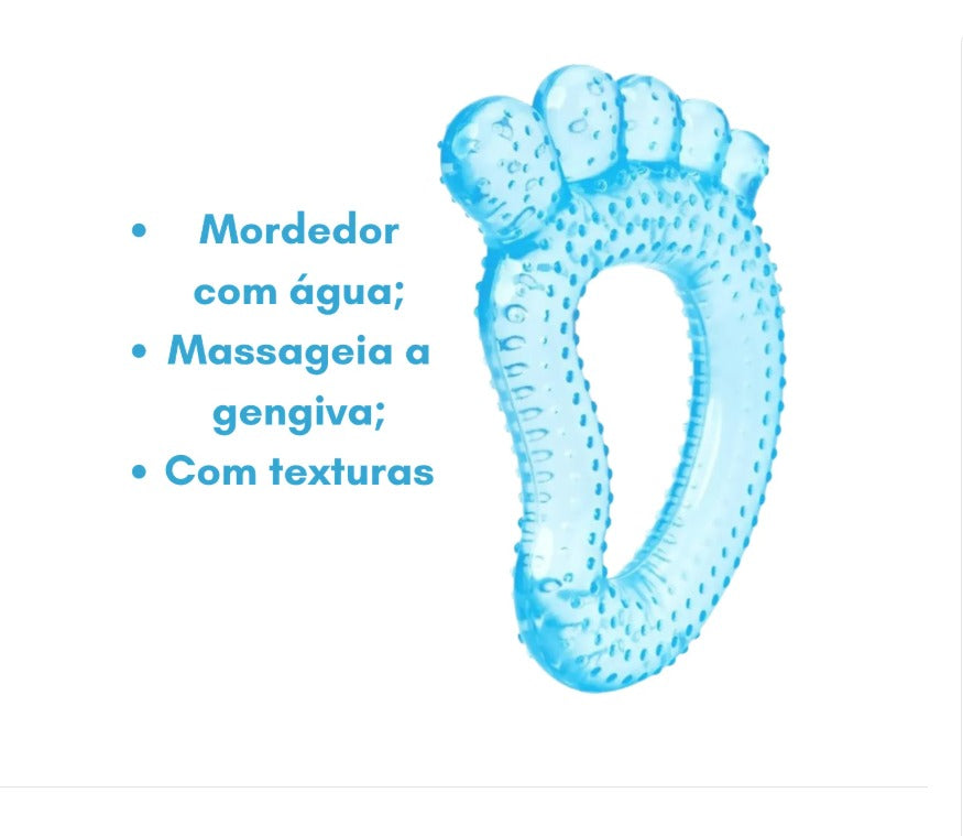 Mordedor Com Água Pezinho  Azul - Buba