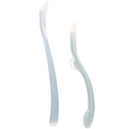 Kit 2 Colheres Em Silicone Fases 1 E 2 Azul - Buba