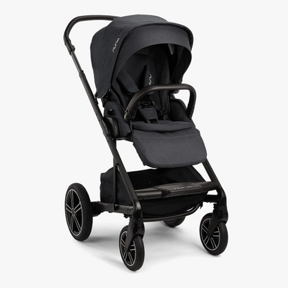 Carrinho + Moisés Mixx Next Preto Mescla "Ocean" - Nuna