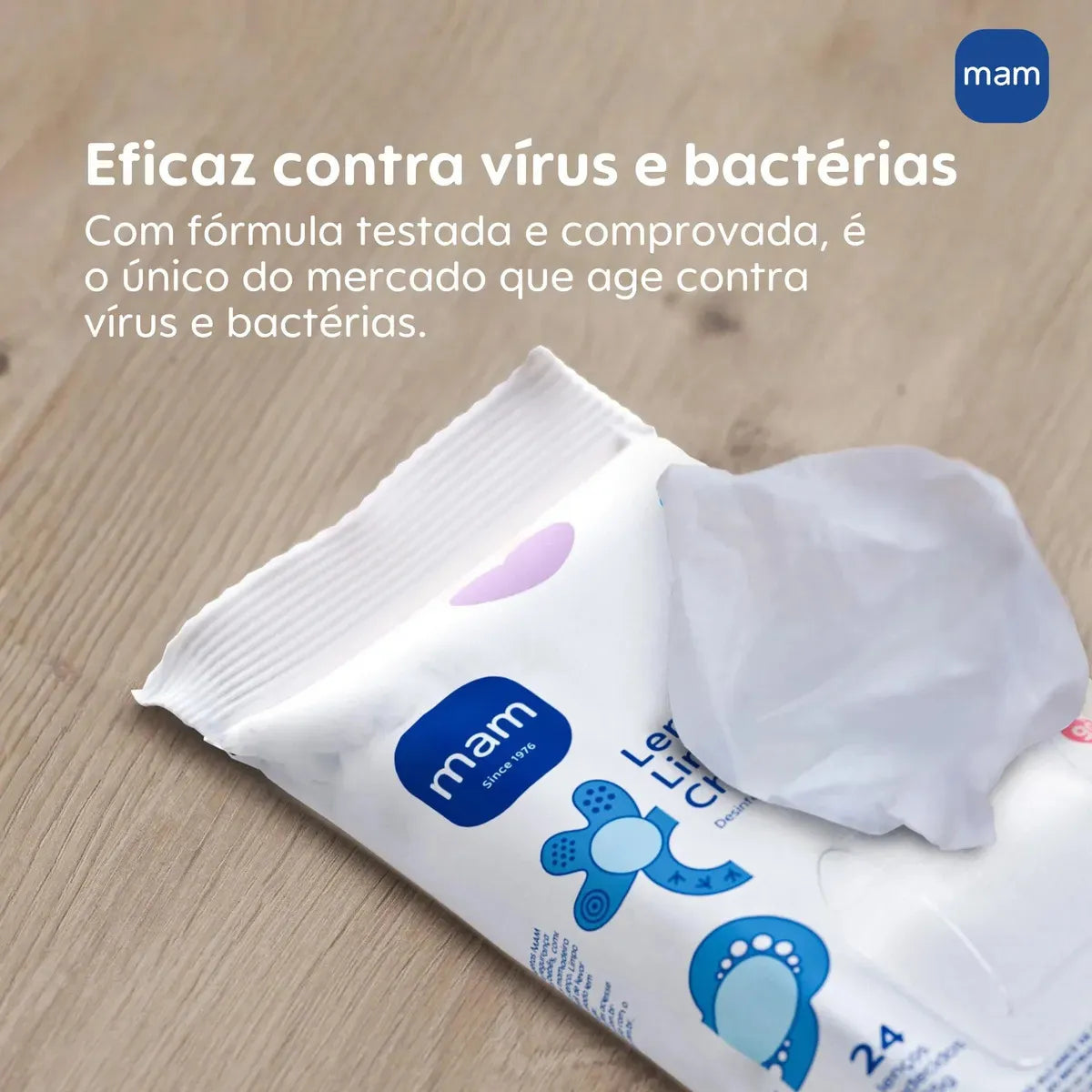 Limpa Chupetas Lenço Umedecido - Mam