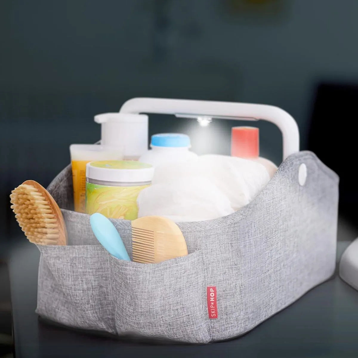 Organizador de Acessórios de Bebê com Led Cinza - Skip Hop