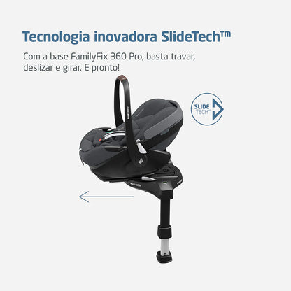 Bebê Conforto Pebble Pro Com Base Familyfix 360 Pro² Graphite - Maxi Cosi