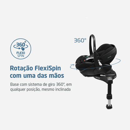 BBC PEBBLE 360 PRO² COM BASE ESSE BLACK- MAXI COSI
