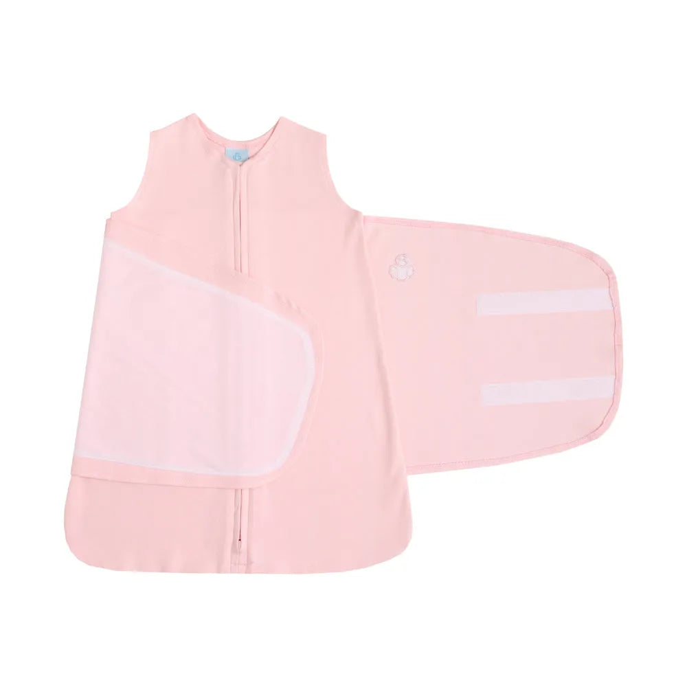SACO DE DORMIR SWADDLE EM ALGODÃO EGÍPCIO ROSA PRIMAVERA - CASULO DE ANJO