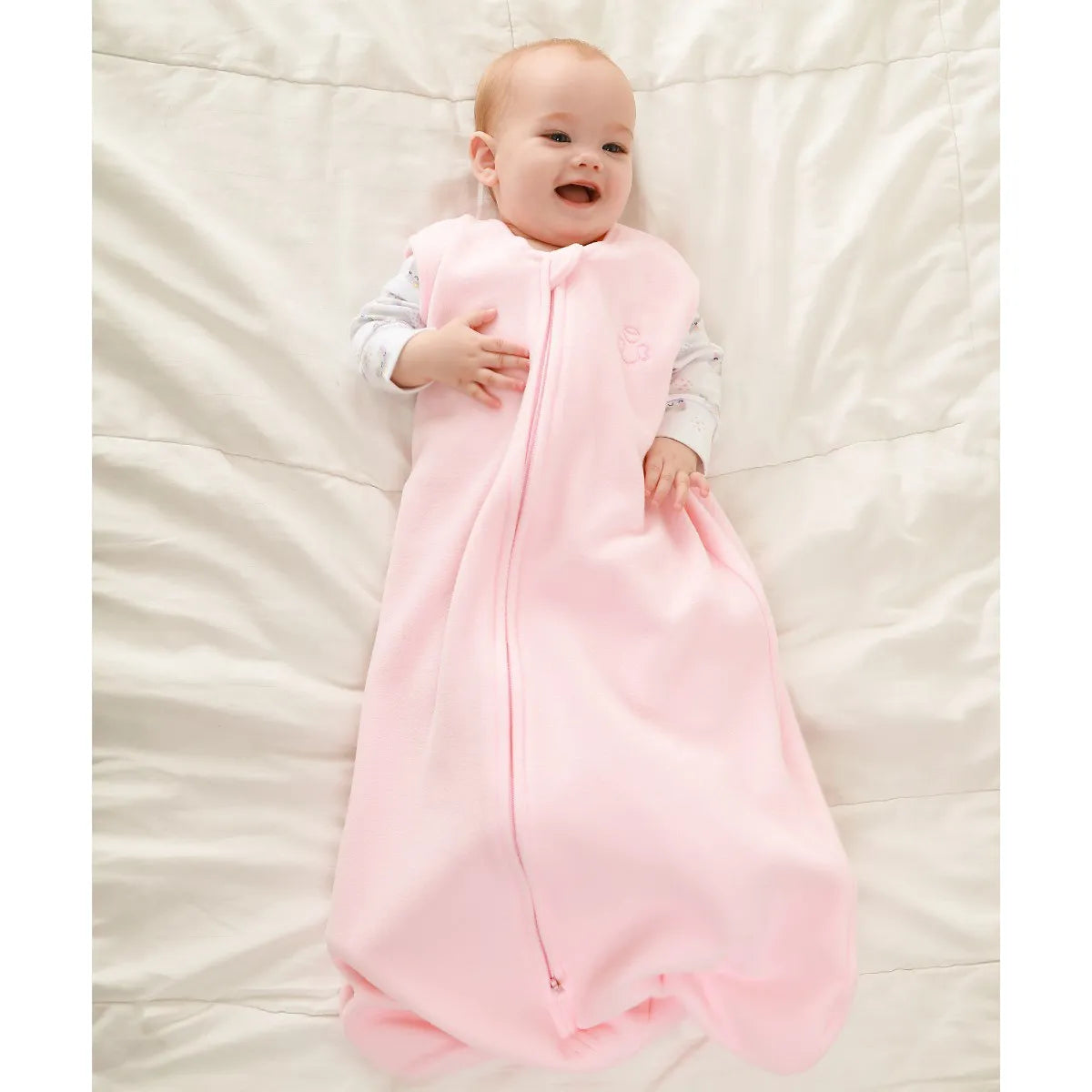 Saco de Dormir em Soft Anti Pilling Rosa Bebe M