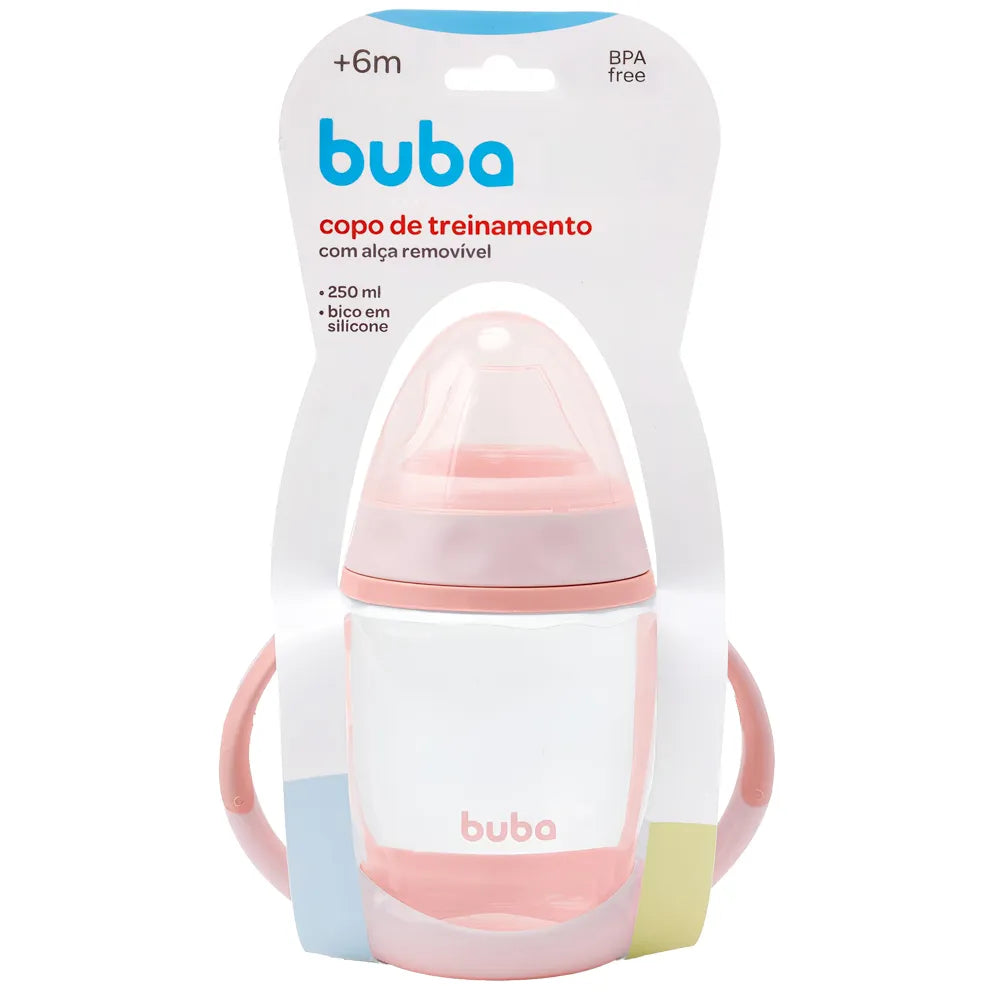 Copo De Treinamento Com Alca Removivel Rosa - Buba