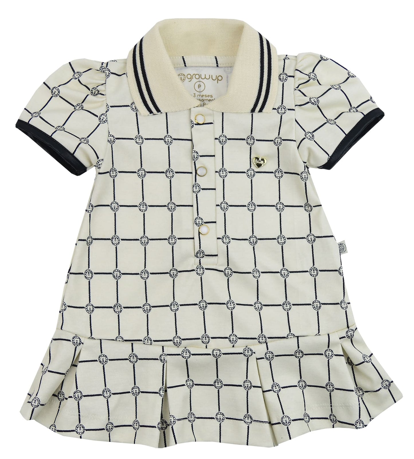 Vestido Polo Royal Creme - Grow Up