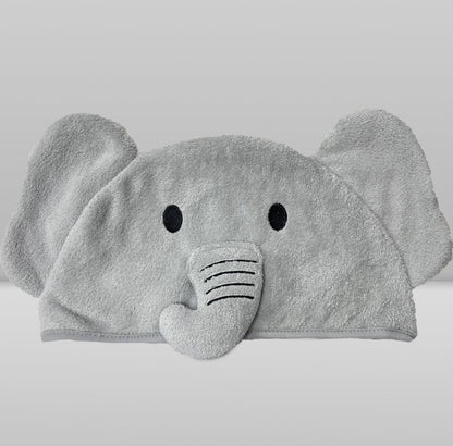 Toalha Power Sec Animada Elefante Cinza - Laço Bebê