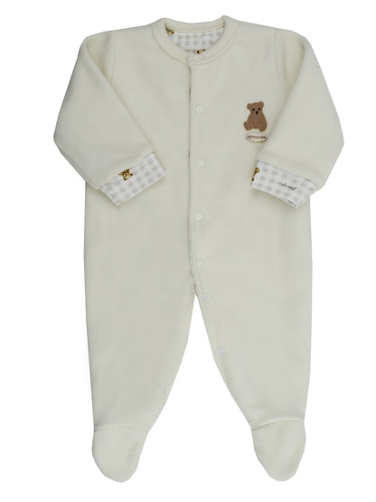 Macacão Forrado Bear Hug Creme - Grow Up