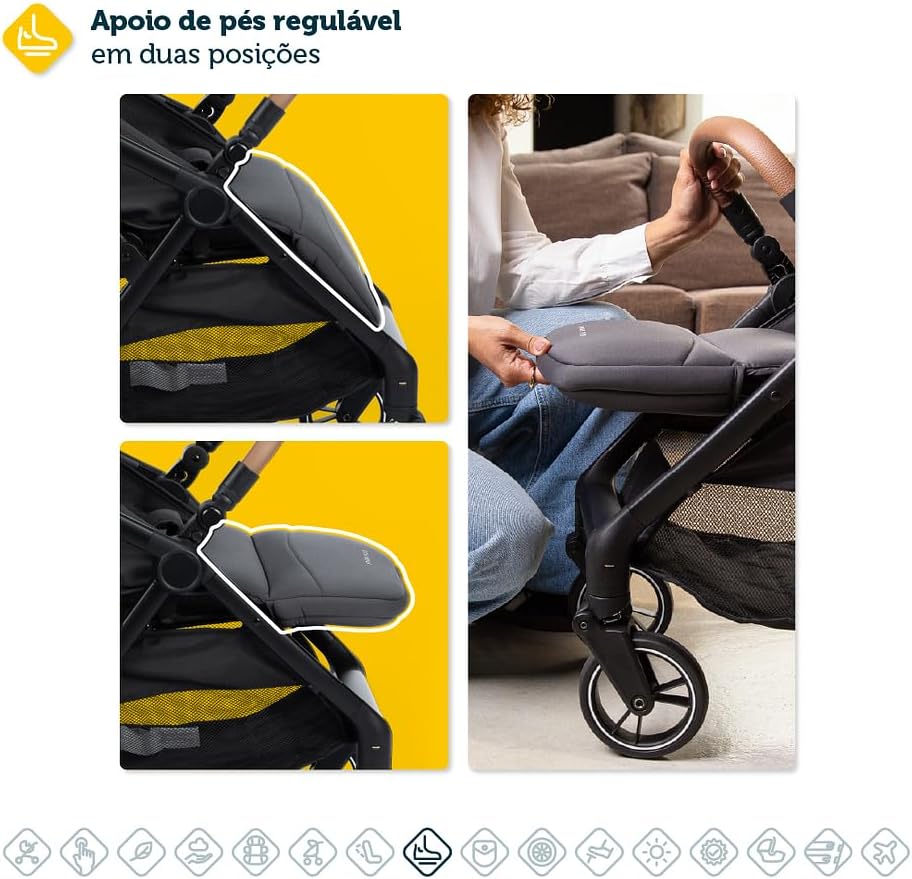 Carrinho Pact Pro Travel System Chumbo Shale - Joie