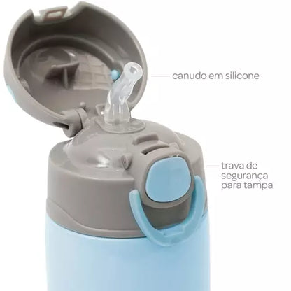 GARRAFA TÉRMICA DUPLA CAMADA INOX 270ml- CLINGO