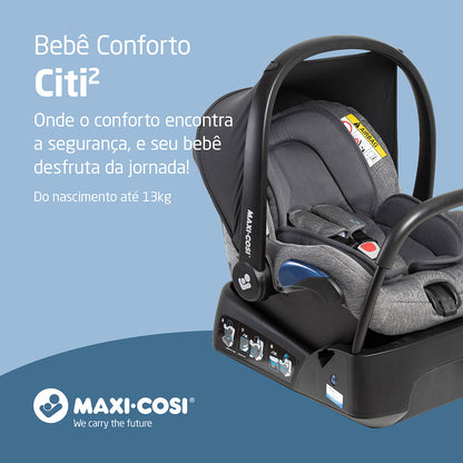 Bebê Conforto Citi² Cinza com Base - Maxi-Cosi