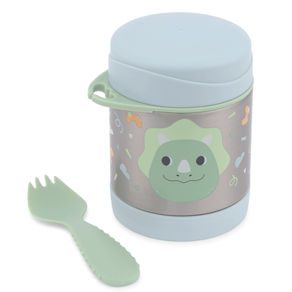Pote Térmico Com Talher Besties Dino  - Sikp Hop