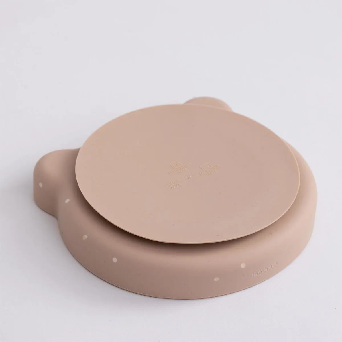 Kit Alimentação 6 Pcs Prato, Copo, Babador 3 Colheres Marrom - Petit Pia