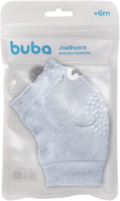 Joelheira Antiderrapante Urso Azul - Buba