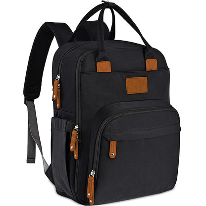 Mochila de Maternidade Alice Preta - Laço Bebê