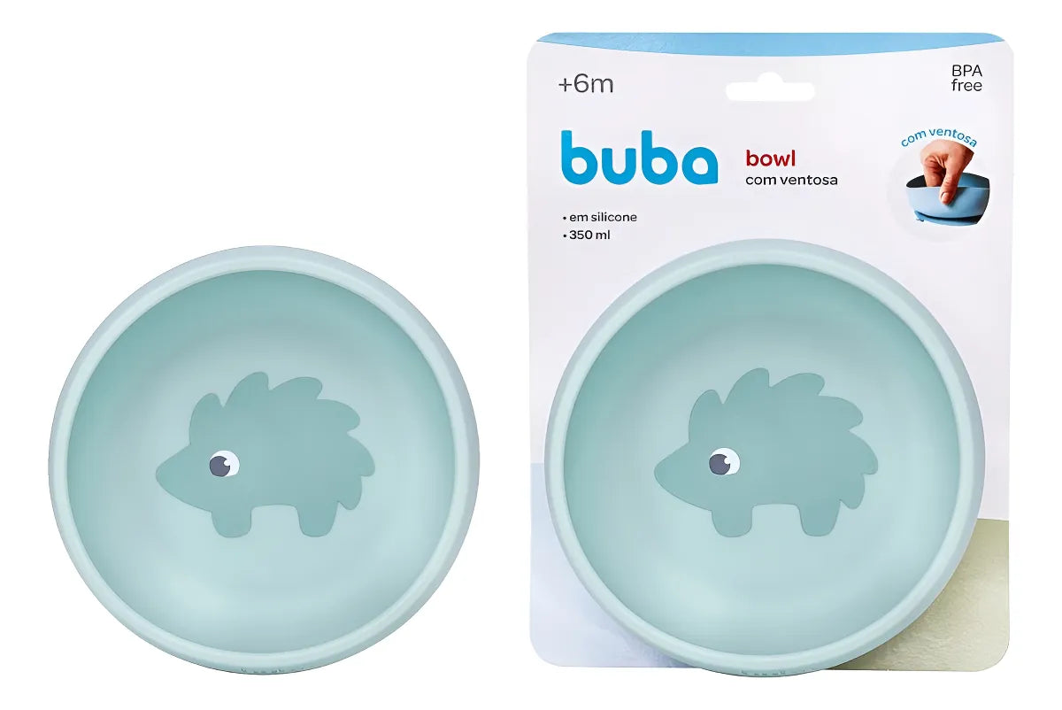 Bowl Em Silicone Com Ventosa Cloudy Porco Espinho - Buba