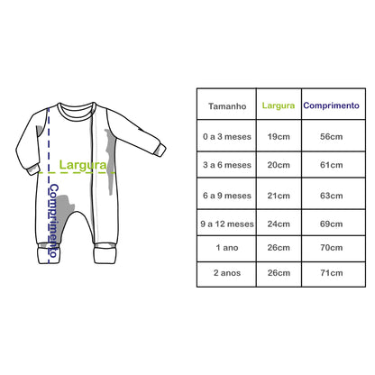 Macacão Bebê Zíper Coelhos - Trend4Kids