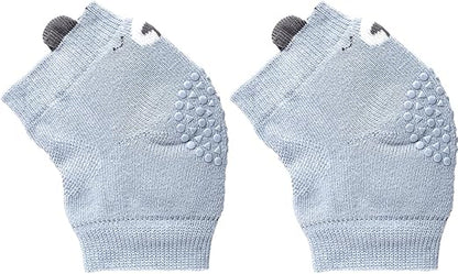 Joelheira Antiderrapante Urso Azul - Buba