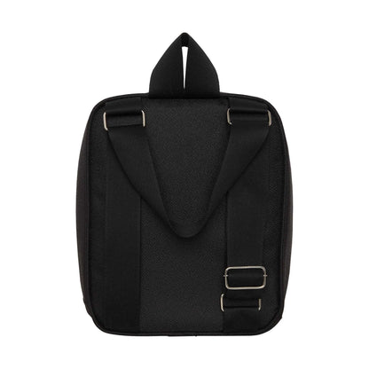 Mochila Multifuncional Média com Bolso Térmico Abraço Cinza e Preto - Pirulitando