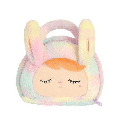 Bolsa Plush Coelha Arco-íris Alça de Mão - Metoo