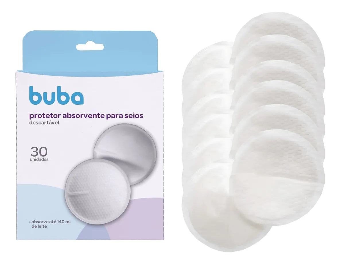 Protetor Absorvente Descartável Para Seios 30 Uni - Buba