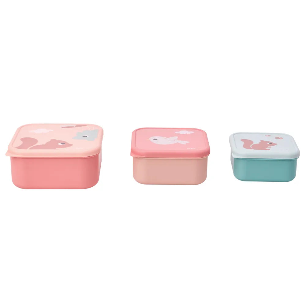Kit 3 Potinhos Cloudy Rosa - Buba