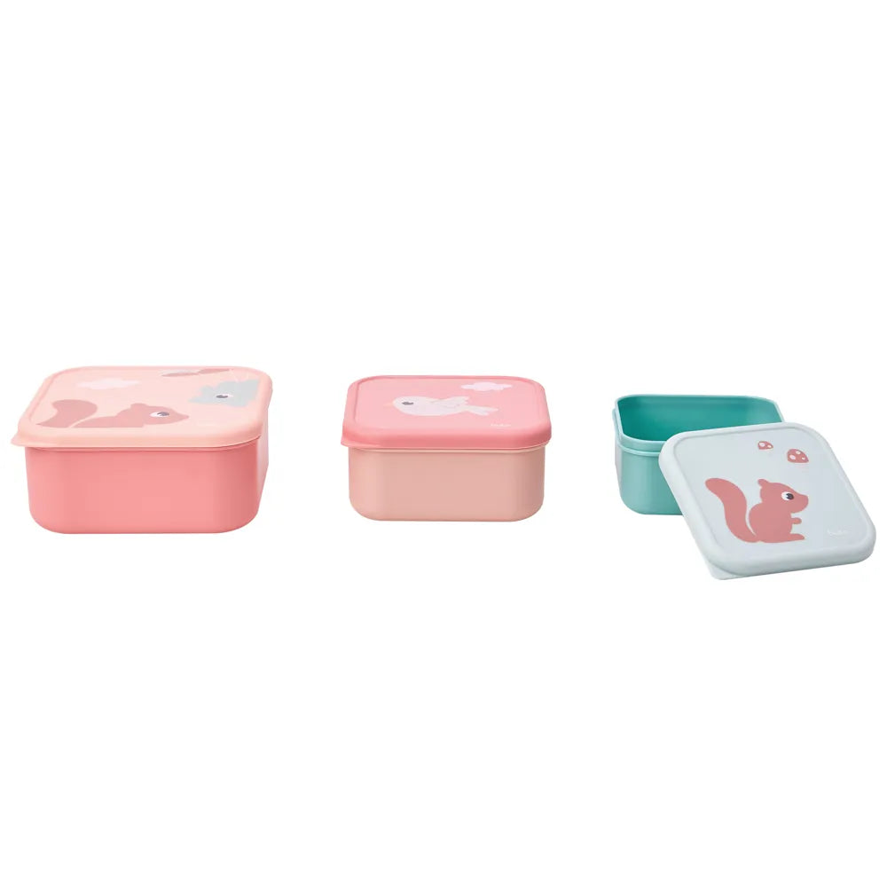Kit 3 Potinhos Cloudy Rosa - Buba