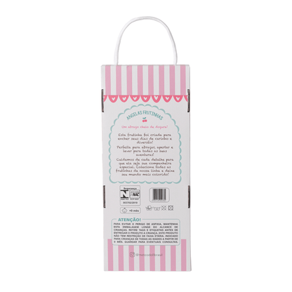 Boneca Com Caixa Ângela Frutas Cerejinha 33cm - Metoo