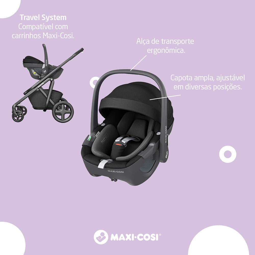 BEBÊ CONFORTO PEBBLE 360 + BASE FAMILY FIX 360 - MAXI-COSI