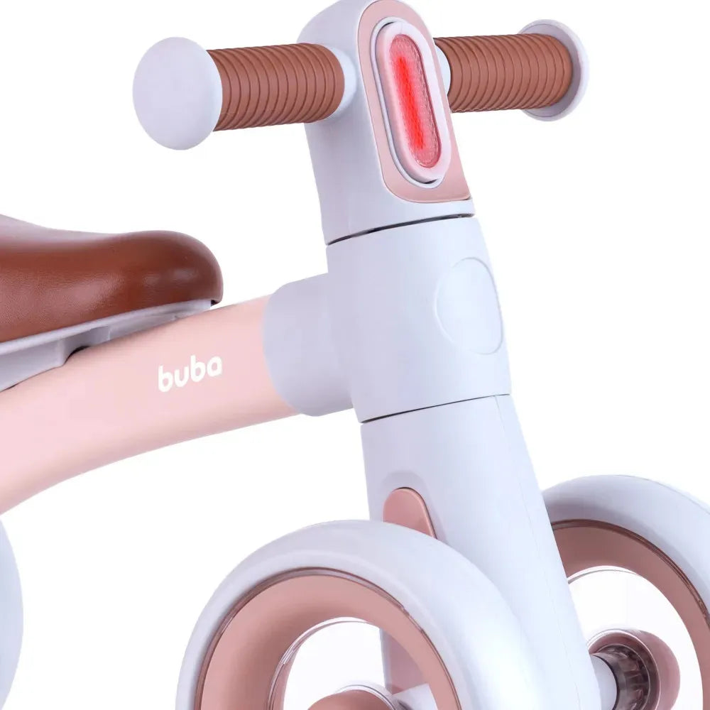 Bicicleta De Equilíbrio Com Luz Rosa - Buba