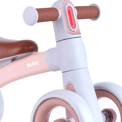 Bicicleta De Equilíbrio Com Luz Rosa - Buba