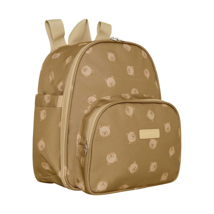 Mochila Maternidade com Bolso Térmico Brincar Marrom - Pirulitando