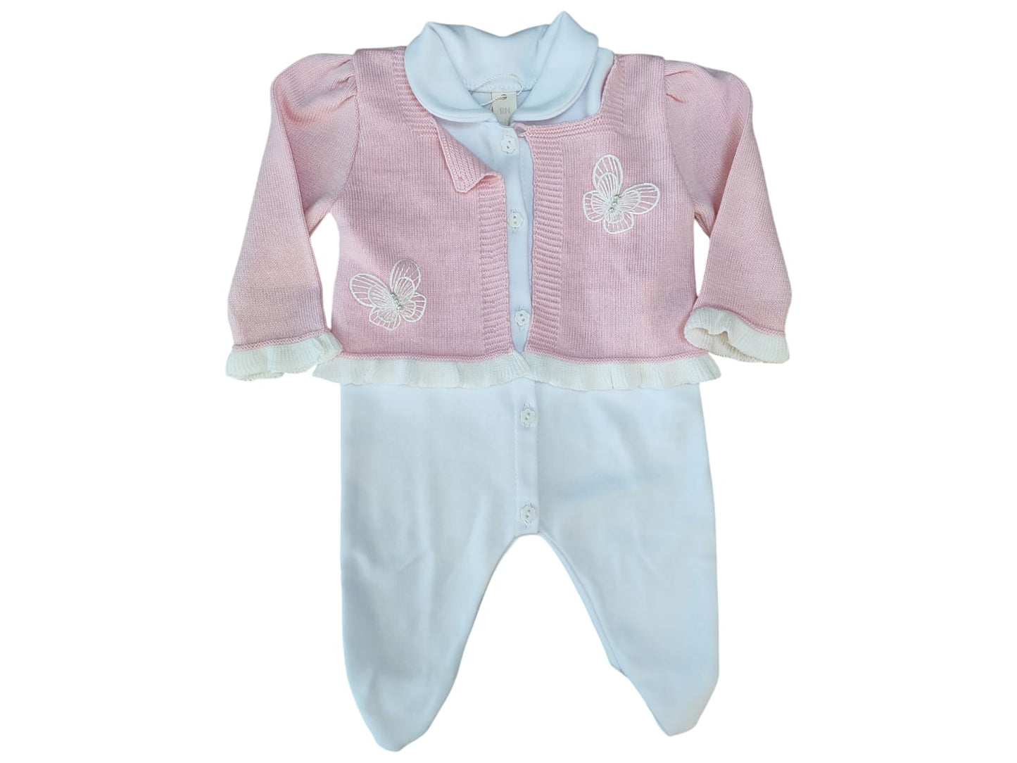 Kit Macacão e Manta Tricot Bebê Claire - Mini Lady Mini Lord