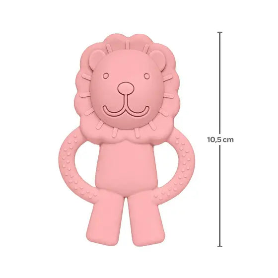 Mordedor em Silicone Leãozinho Rosa - Buba